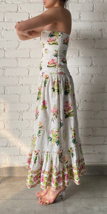 Hemant & Nandita | Taha Floral Long Dress | White