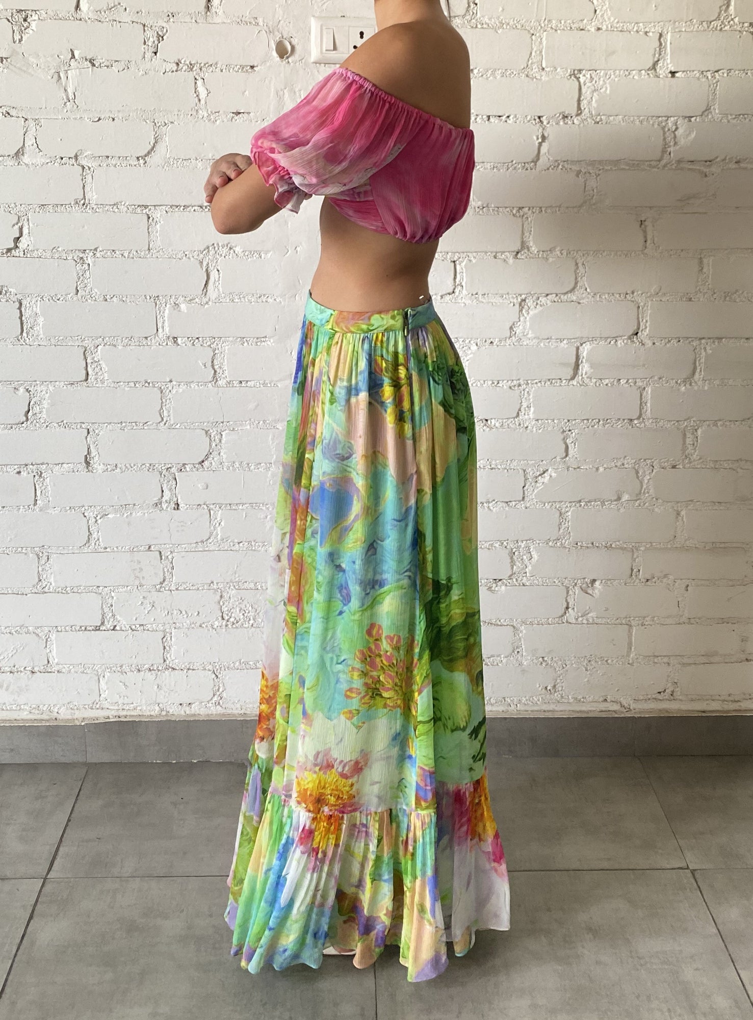 Hemant & Nandita | Tiva Maxi Skirt | Multicolor