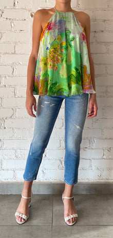 Hemant & Nandita | Tiva Halter-Neck Sleeveless Top | Multicolor