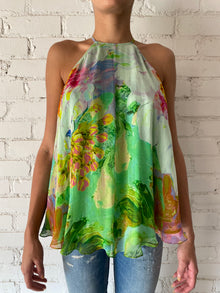 Hemant & Nandita | Tiva Halter-Neck Sleeveless Top | Multicolor