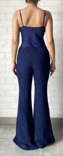 Hemant & Nandita | Tiya Georgette Pants | Blue