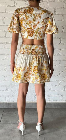Hemant & Nandita | Tora Relaxed Fit Mini Skirt | Off-White
