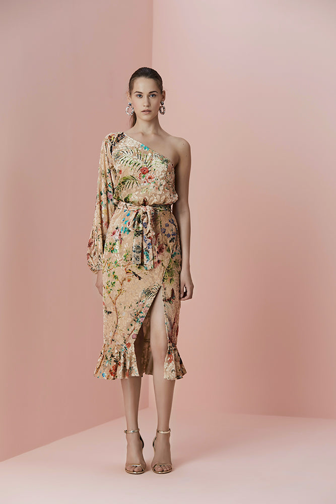 Hemant & Nandita | Veena Short Dress | Multicolor