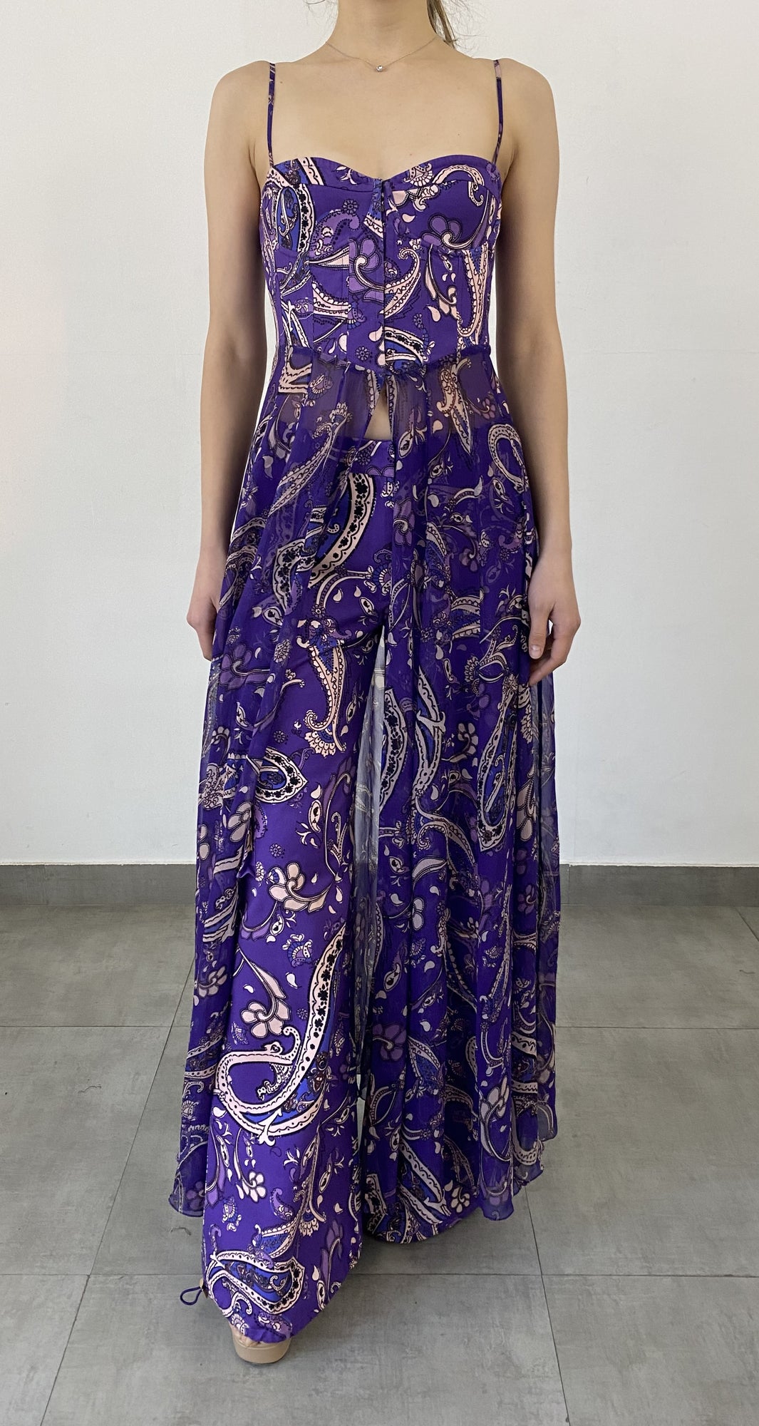 Hemant & Nandita | Viha Corset Cover up | Purple