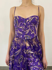Hemant & Nandita | Viha Corset Cover up | Purple