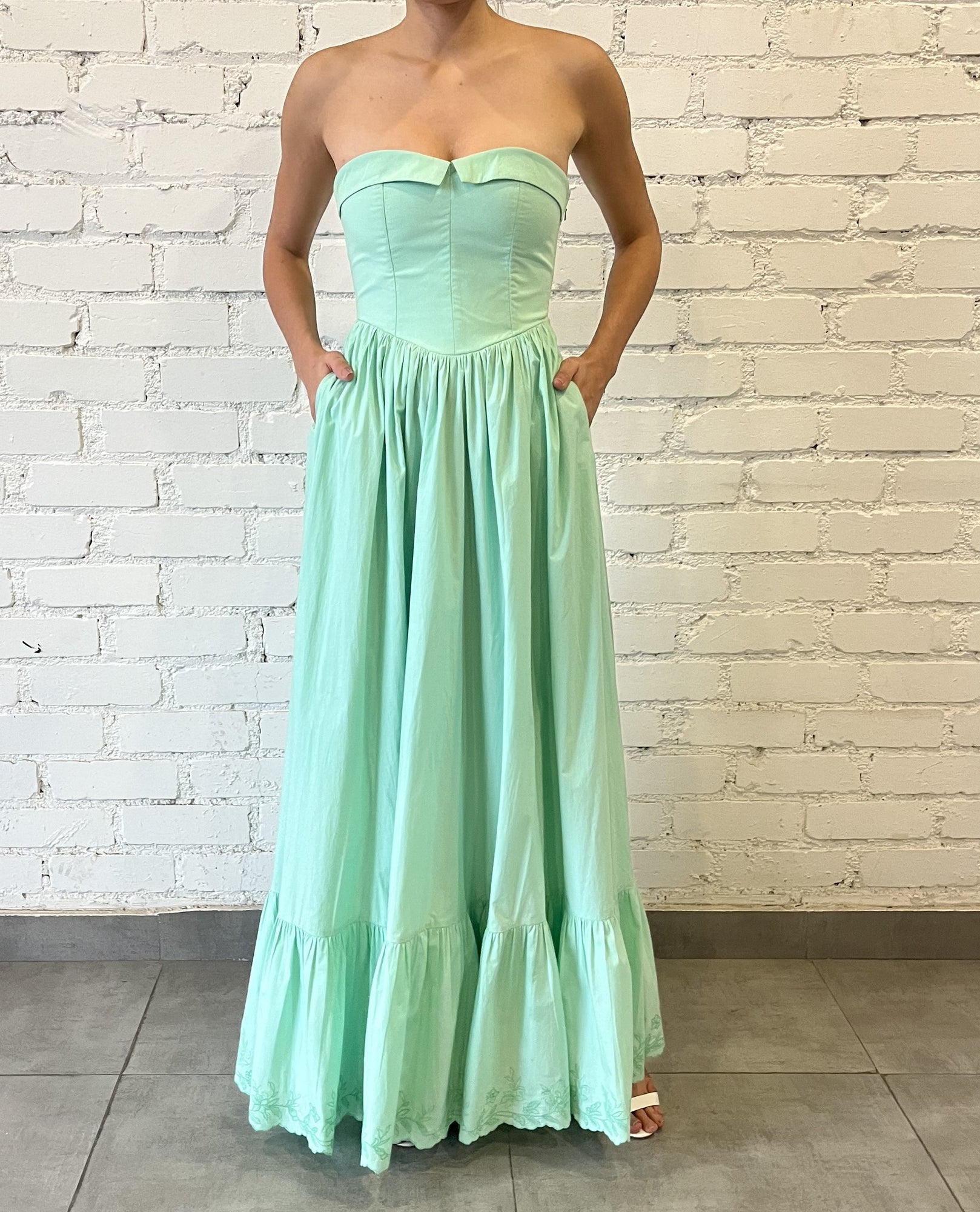 Hemant & Nandita | Yuri Long Dress | Green