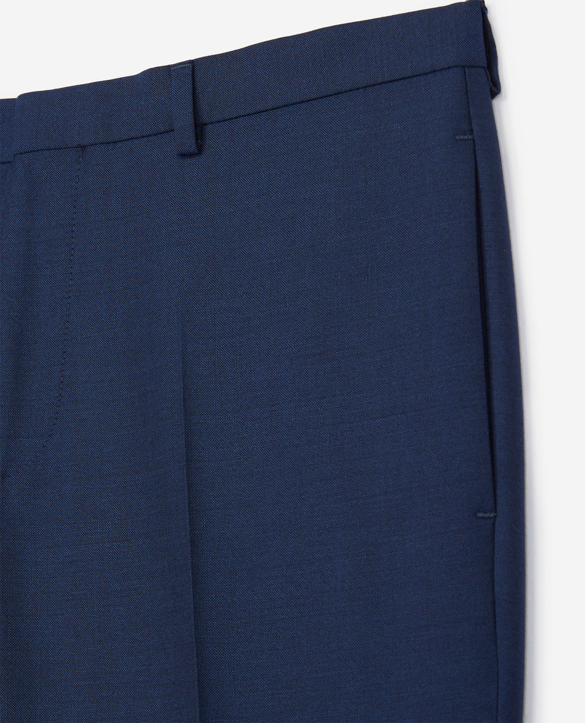 Deep Wool Suit Trousers | Men | Blue