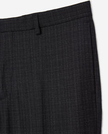 Wool Suit Trousers With White Stripes | Men | Black