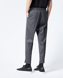 Gray Wool Pants With Elastic Band | Men | Dark Grey