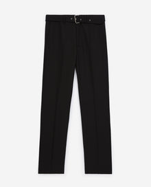 Pants In Wool With Belt | Men | Black