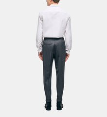 Gray Wool Suit Pants | Men | Grey