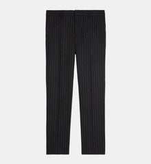 Striped Suit Pants | Men | Black x White