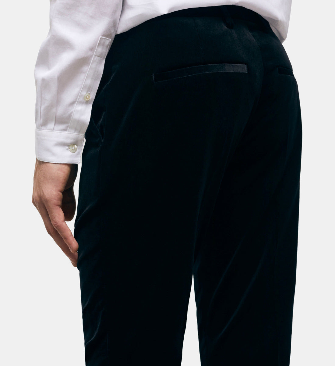 Velvet Suit Pants | Men | Black