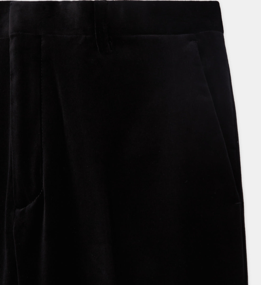 Velvet Suit Pants | Men | Black