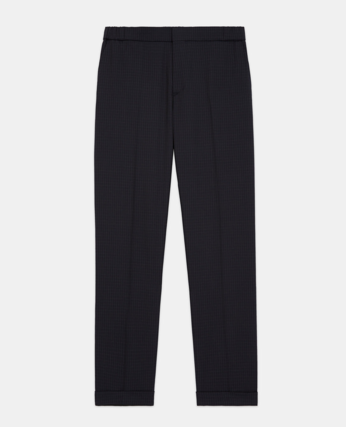 Blue Wool Suit Pants | Men | Navy x White