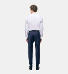 Wool Suit Pants | Men | Navy Blue