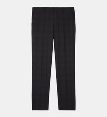 Patterned Suit Pants | Men | Black