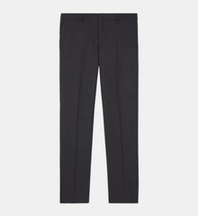 Houndstooth Wool Suit Pants | Men | Black Grey