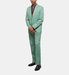 Wool Suit Pants | Men | Green