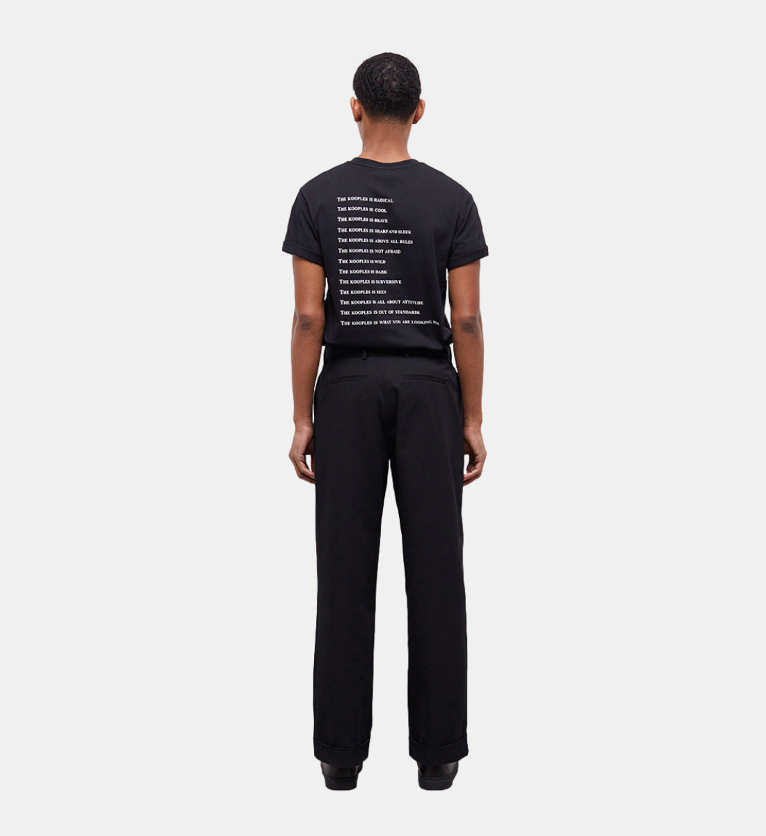 Wide-Leg Pants | Men | Black