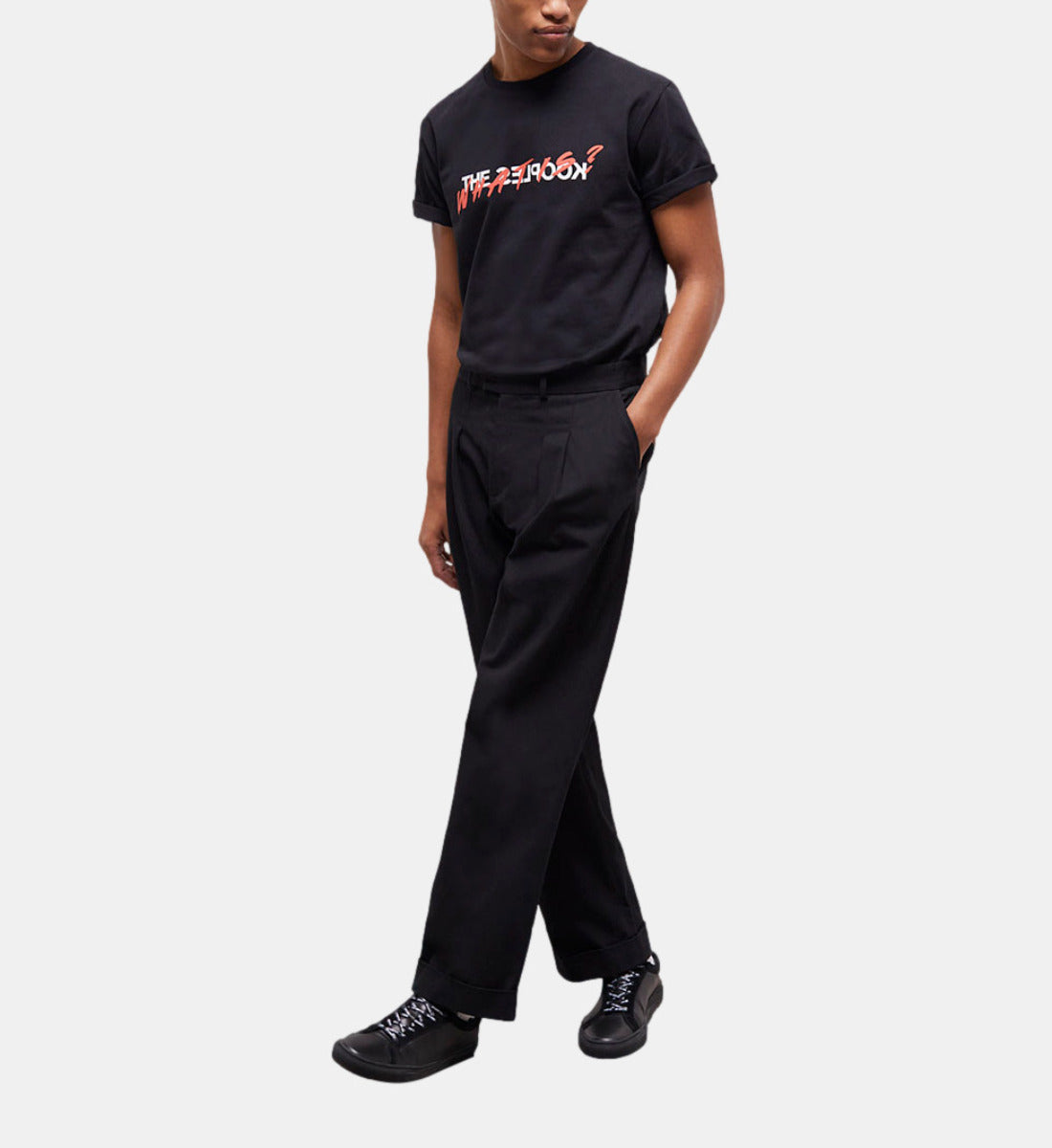 Wide-Leg Pants | Men | Black