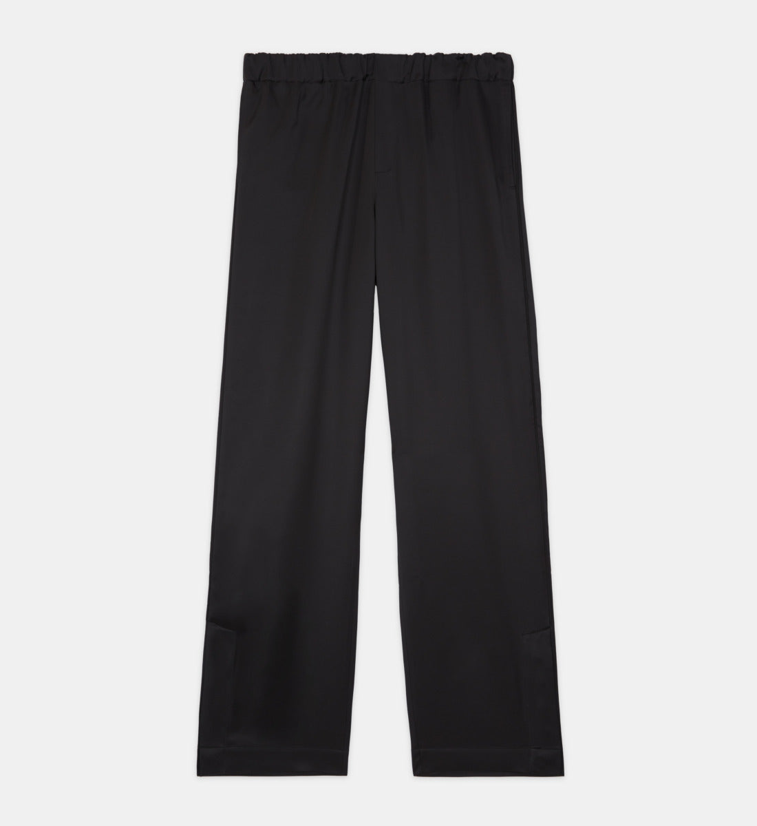 Satin Effect Pants | Men | Black