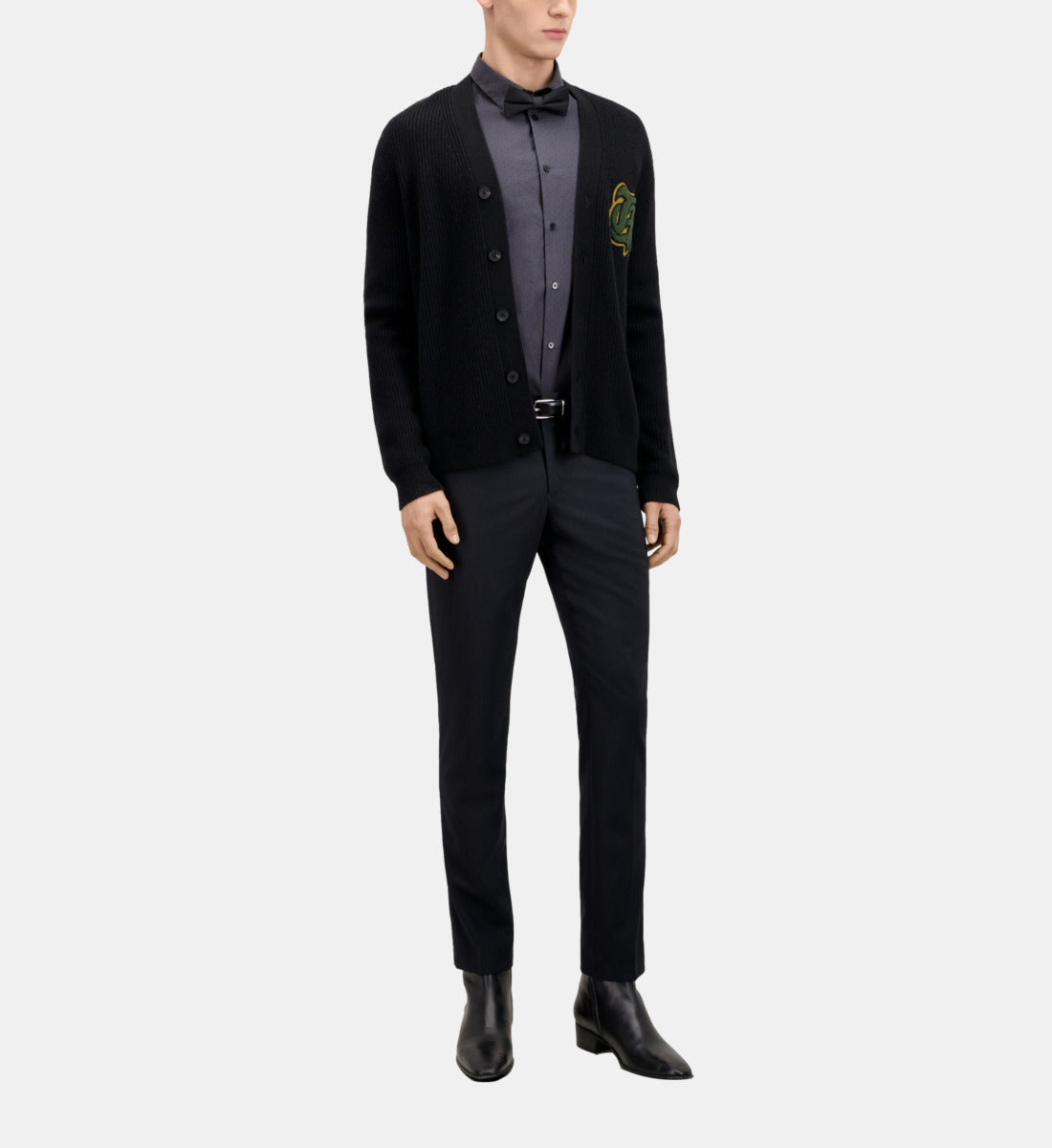 Prince Of Wales Blue Wool Suit Trousers | Men | Dark Navy