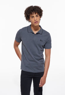 Gray Polo | Men | Anthracite Melange