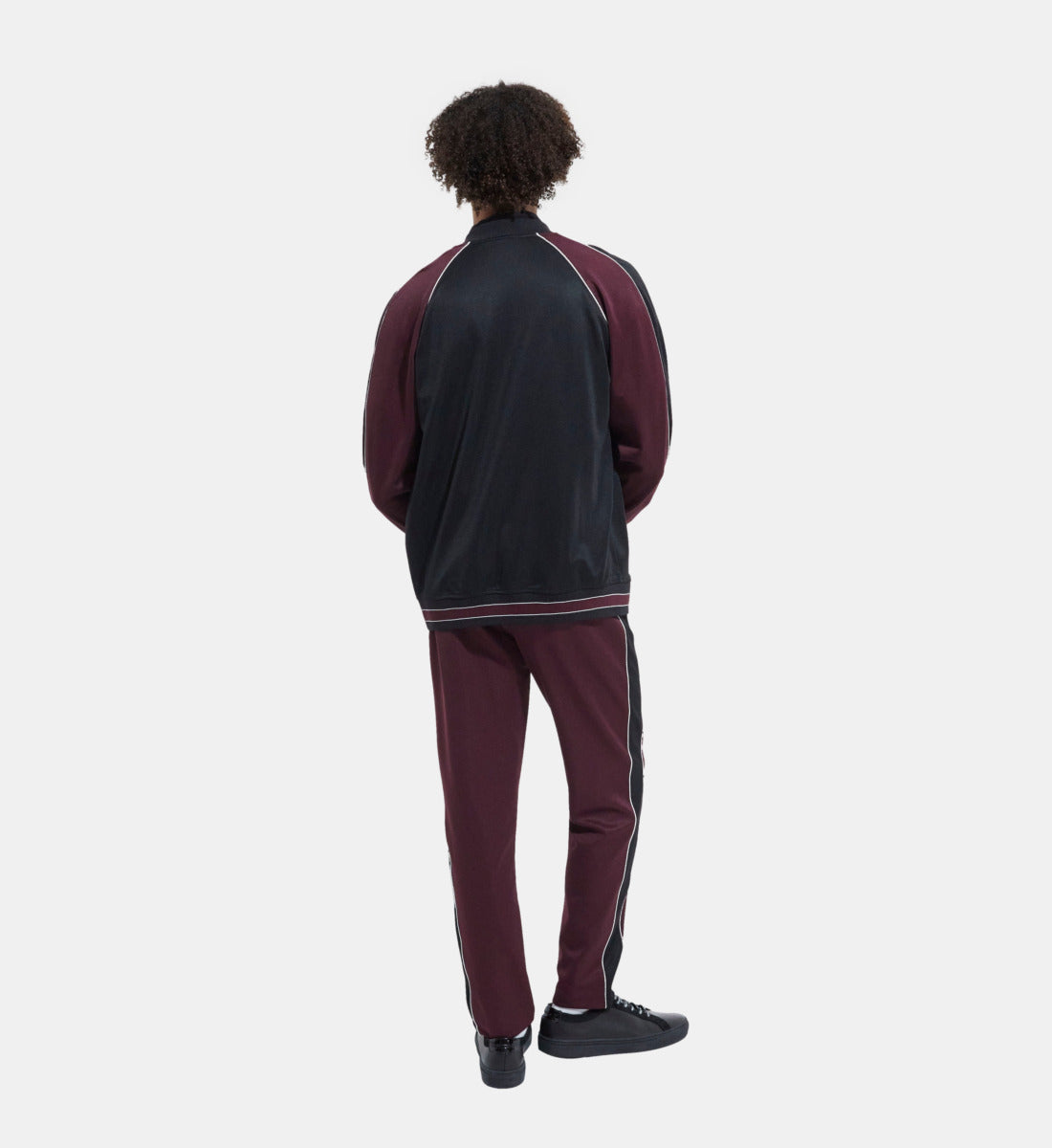 Red Zipped Sweatshirt | Men | Burgundy