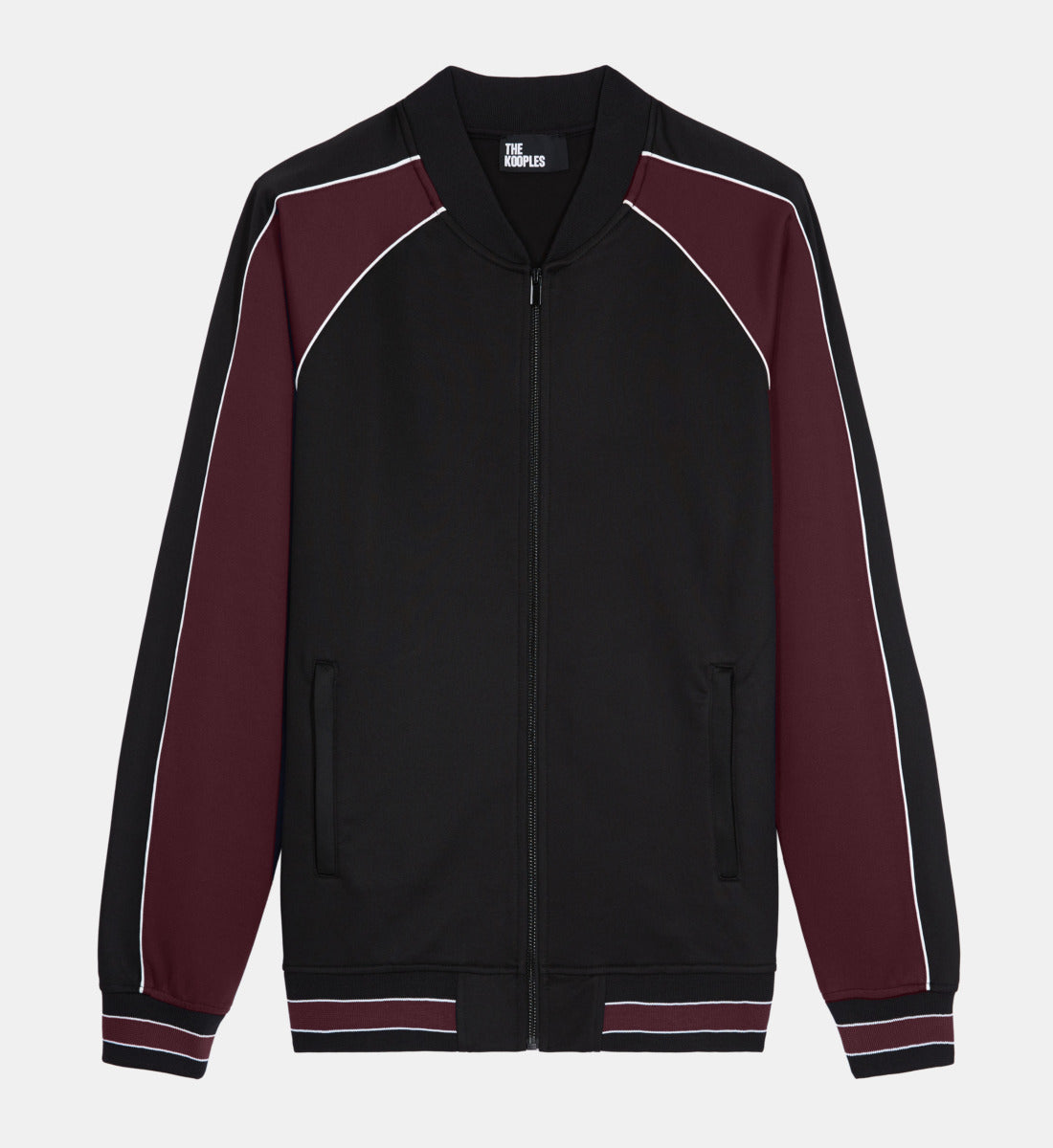 Red Zipped Sweatshirt | Men | Burgundy