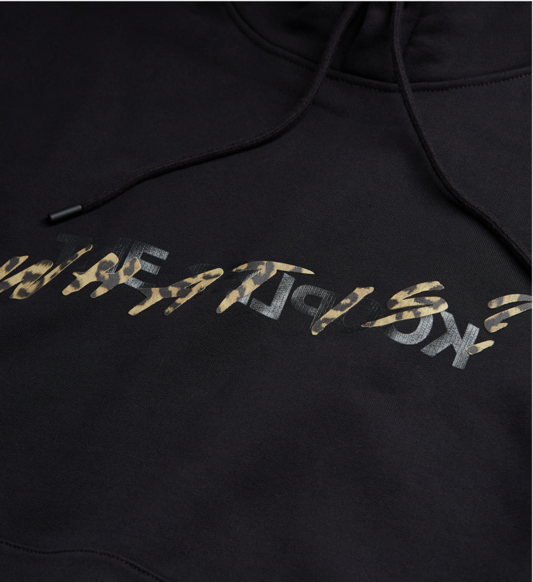 Leopard Print What Is Sweatshirt | Men | Black