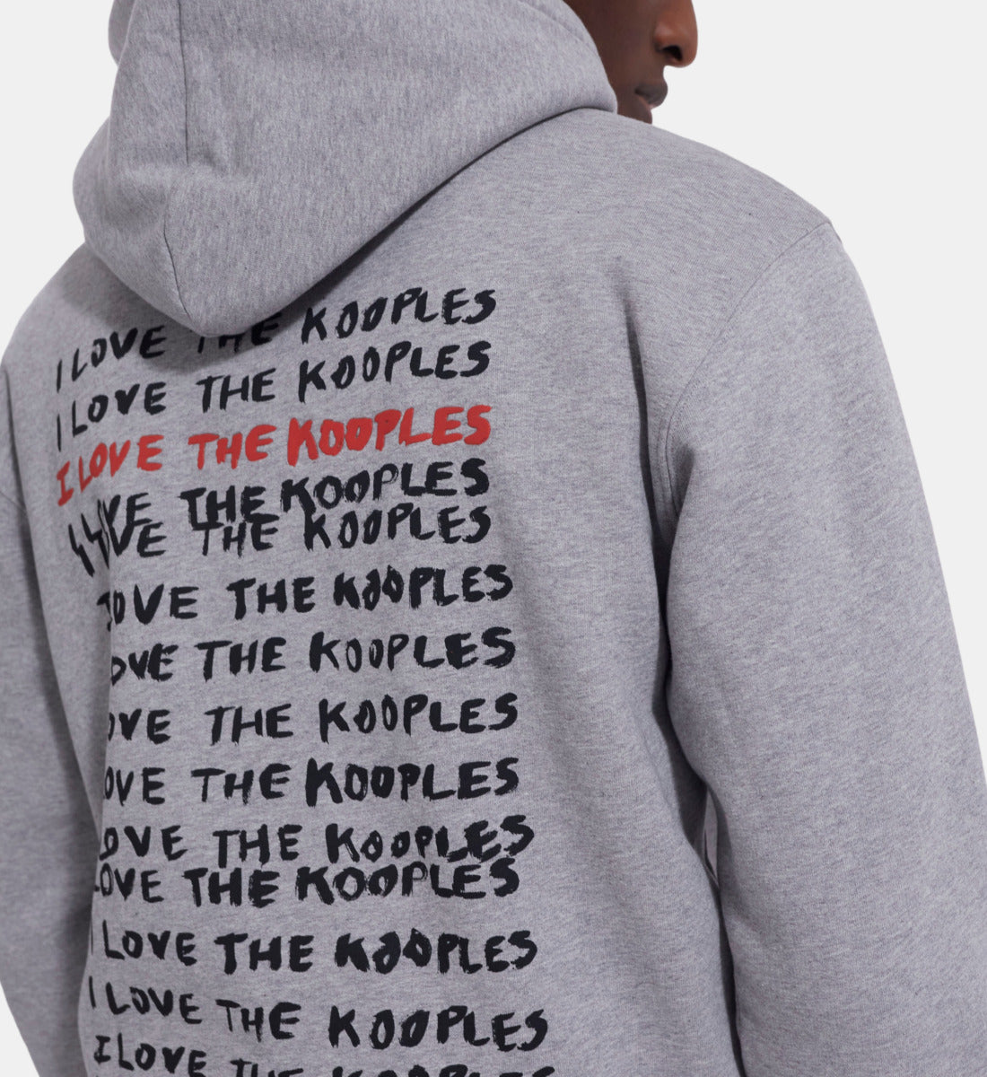 I Love Kooples Gray Sweatshirt | Men | Grey Melange