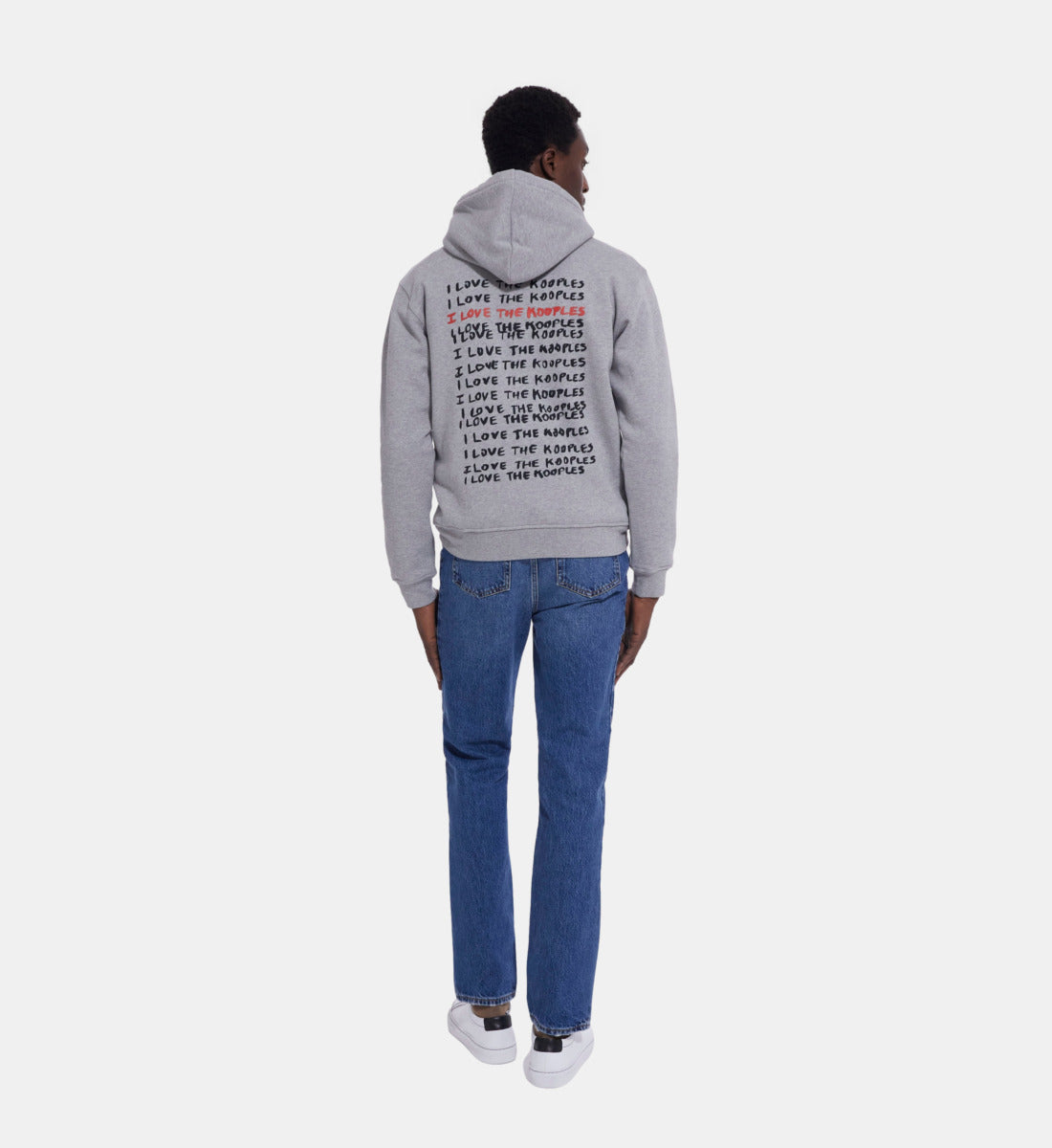 I Love Kooples Gray Sweatshirt | Men | Grey Melange