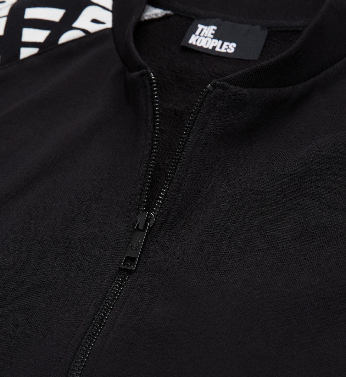 Tracksuit Jacket With Tape Logo | Men | Black x White