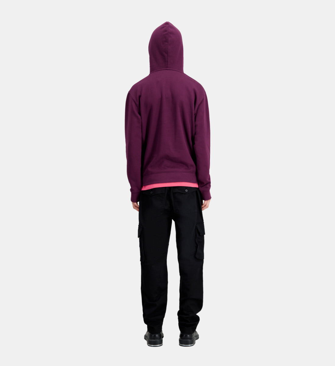 Burgundy Hoodie With Logo | Men | Bordeaux