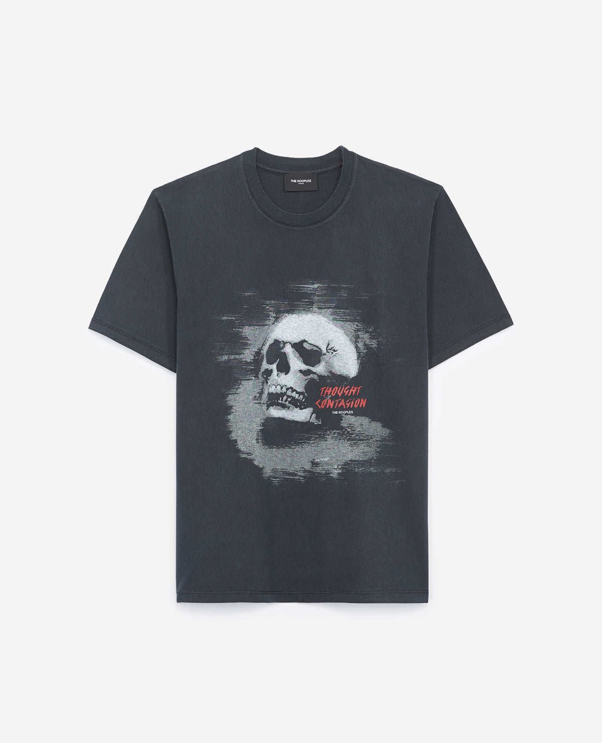 Printed Cotton T-Shirt With Skull | Men | Black