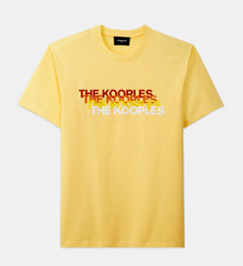 T-Shirt & Contrasting The Kooples Logo | Men | Yellow