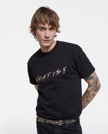 Leopard Print What Is T-Shirt | Men | Black