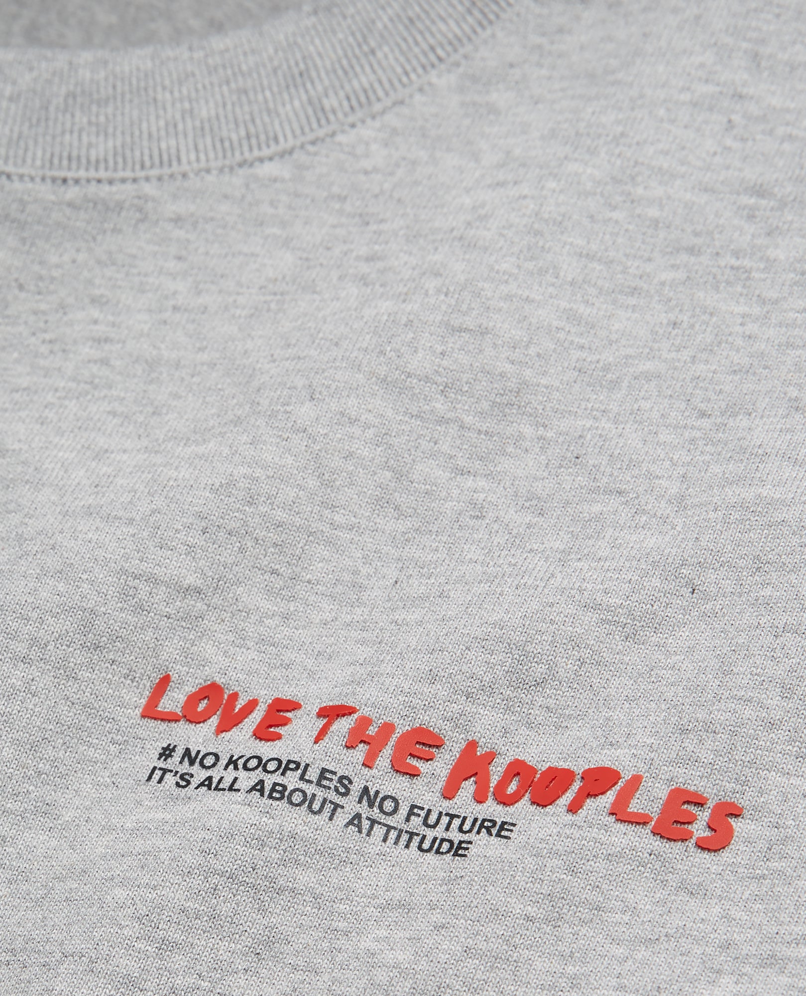 I Love Kooples Gray T-Shirt | Men | Grey Melange