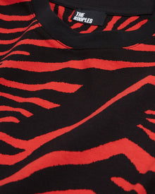 Printed T-Shirt | Men | Red x Black