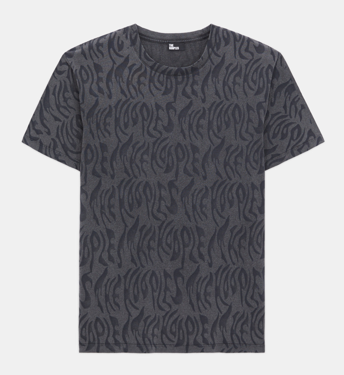 Printed T-Shirt | Men | Black Washed