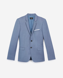 Sky Printed Wool Jacket | Men | Blue