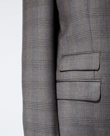 Check Wool Jacket | Men | Grey