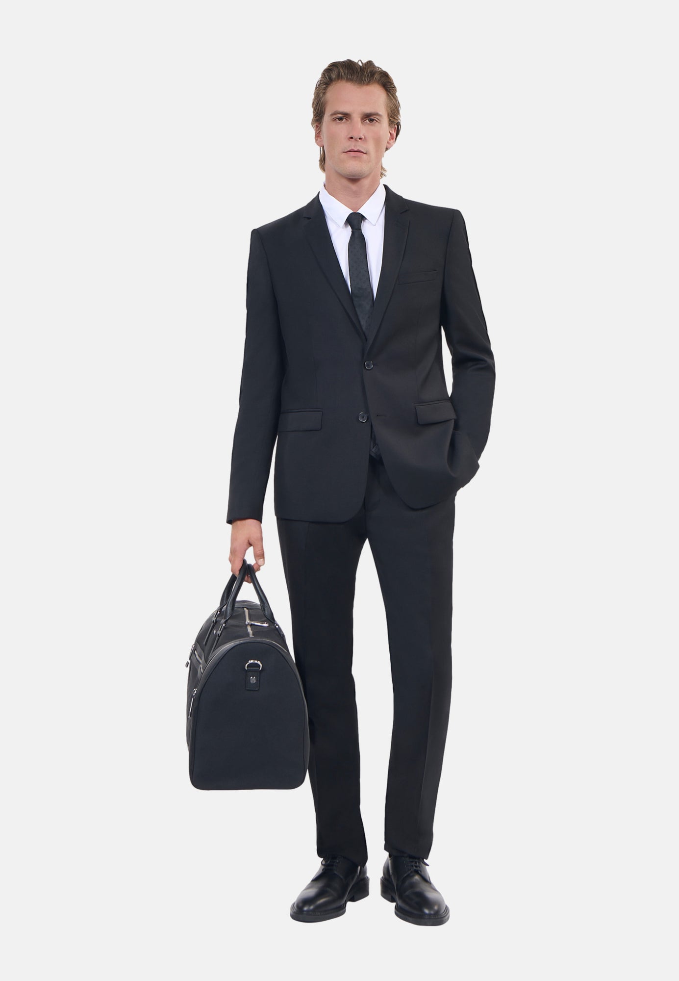 Wool Suit Jacket Tailored Fit | Men | Black