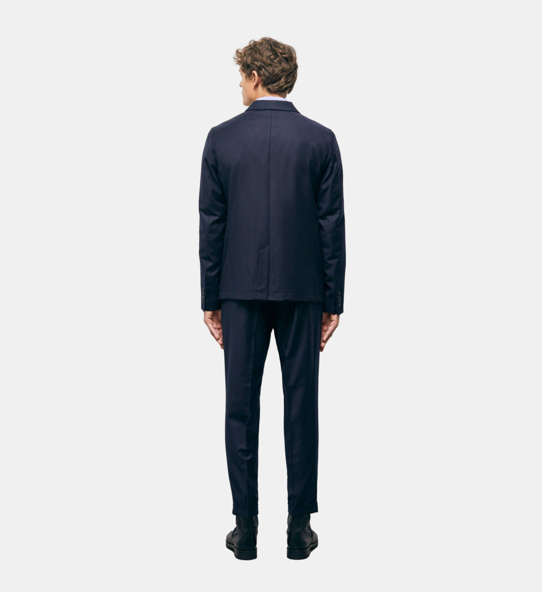 Wool Suit Jacket | Men | Navy Blue