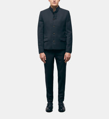 Wool Suit Jacket | Men | Black