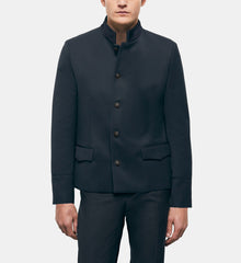 Wool Suit Jacket | Men | Black