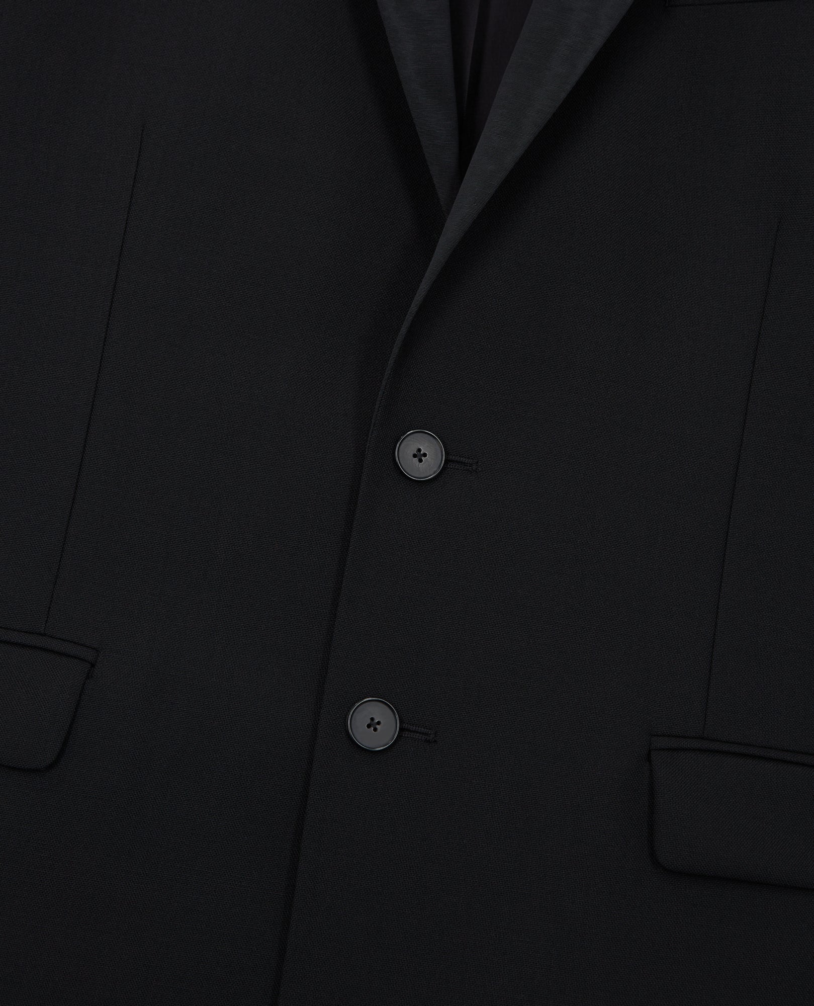 Wool Suit Jacket | Men | Black