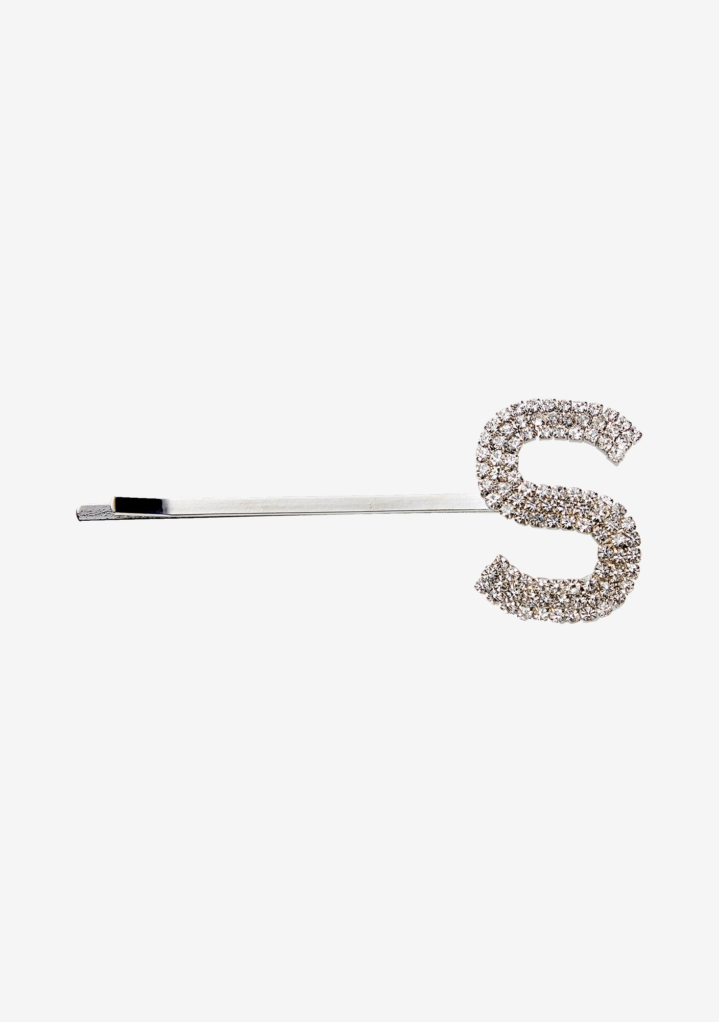 Rhinestone Alphabet Hair Clip - Retrofete