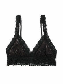 Signature Lace Crossover Bralette | Black